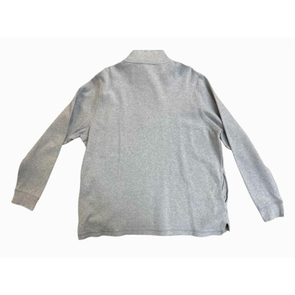 LACOSTE HEATHERED QUARTER ZIP GRAY SWEATER SIZE XXL - Picture 3 of 6